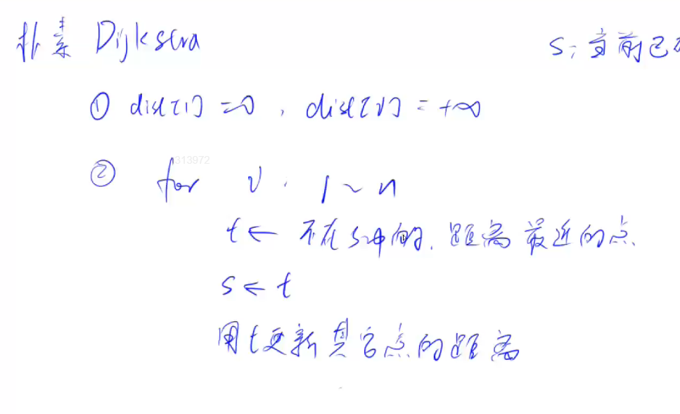 Dijkstra算法思路